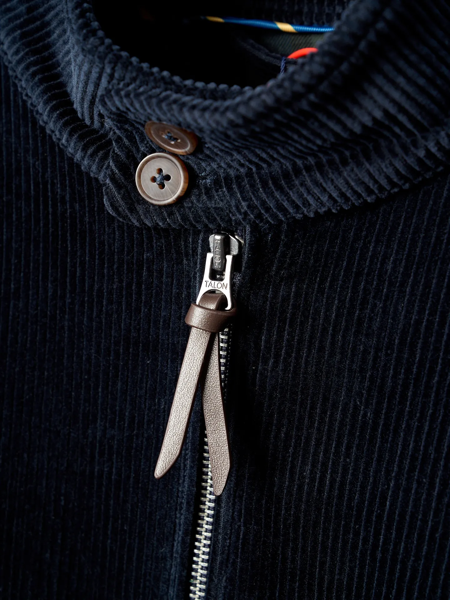 P550 Actual auction】Ralph Lauren/Ralph Lauren dark blue wide embroidered corduroy jacket [ready in stock] S M L XL